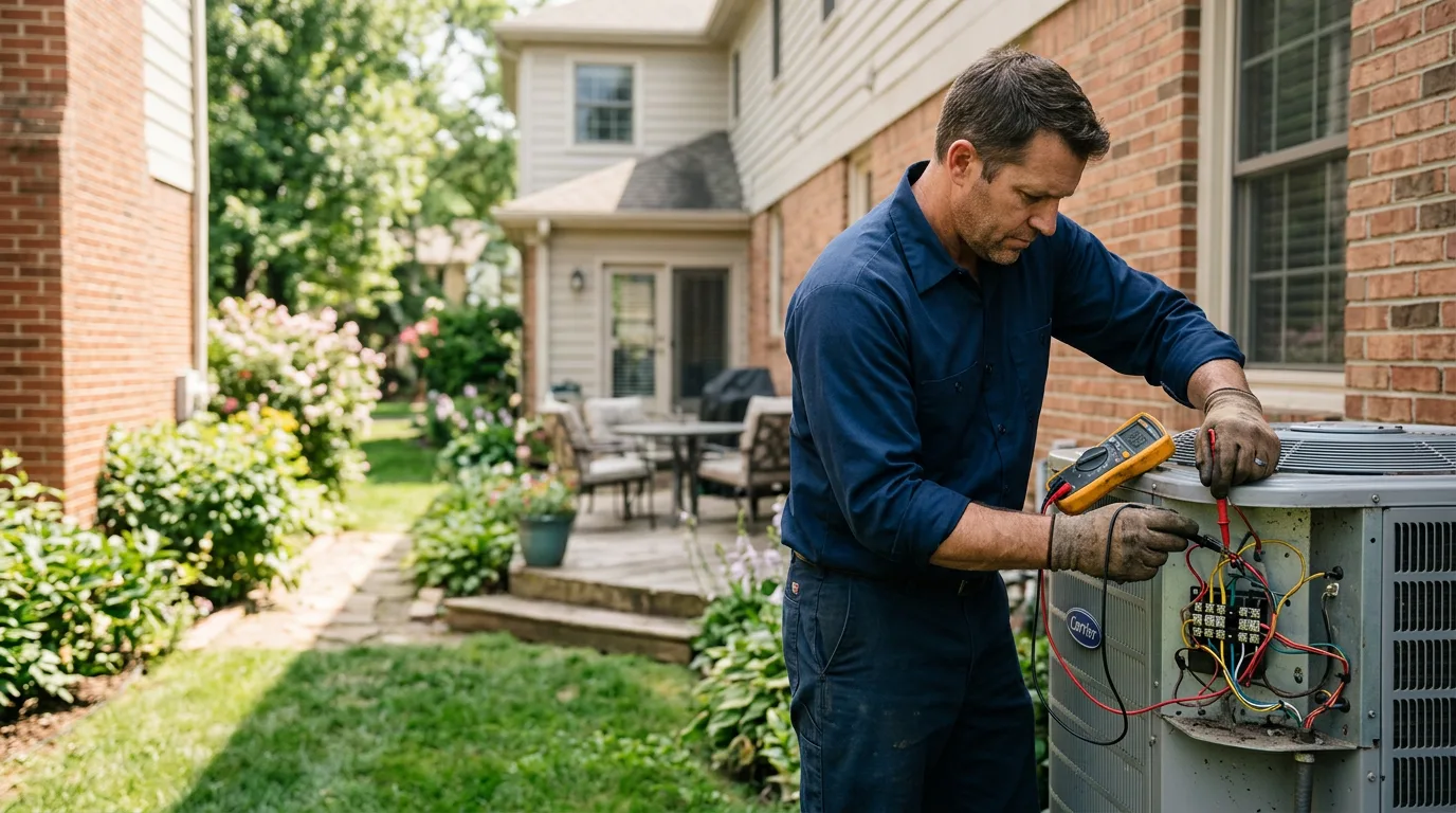 HVAC technician working near Montpelier Station, VA